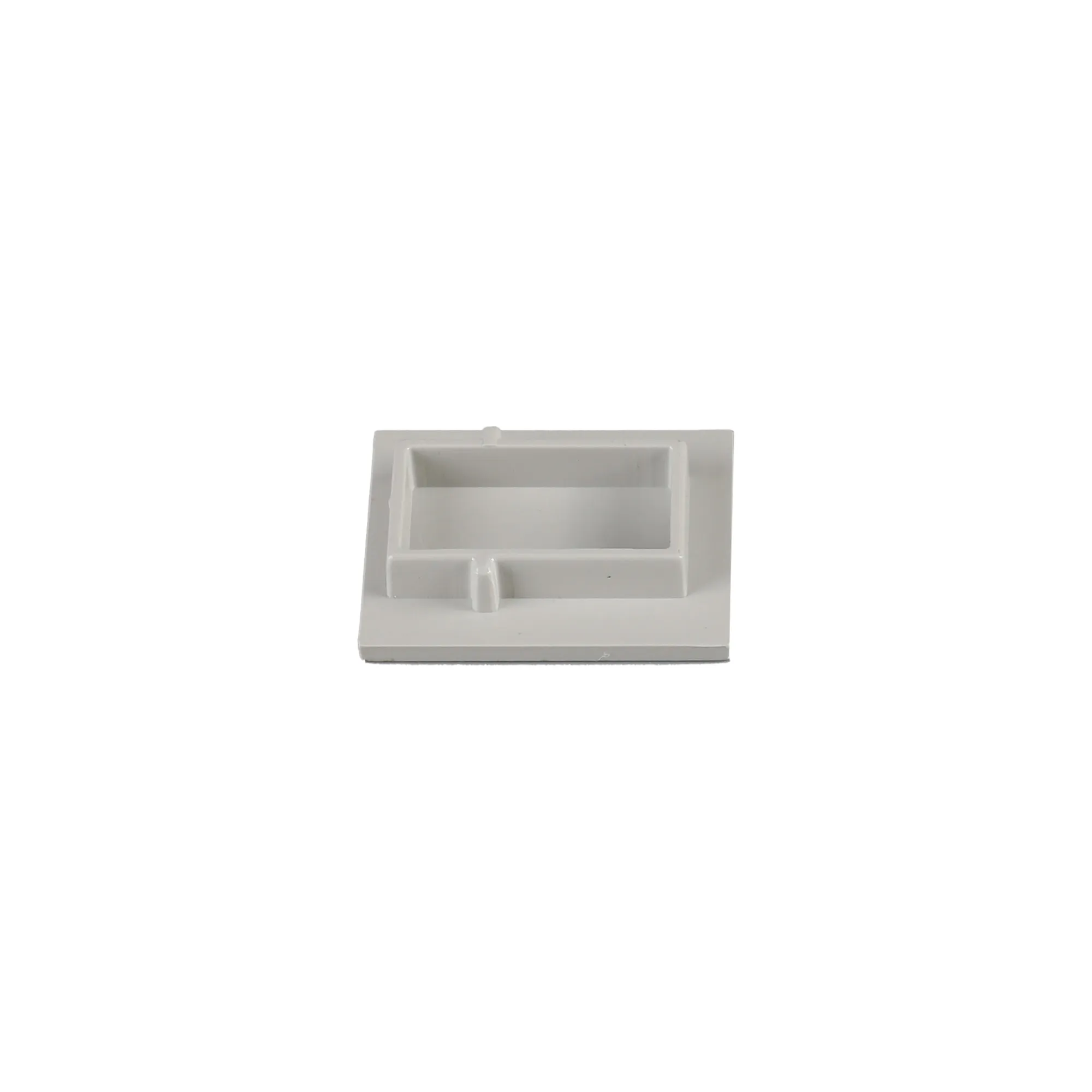 M8066  Tiras 21.3mm x 26mm Grey Floor Profile End Cap Without Hole (1pc) for M8064